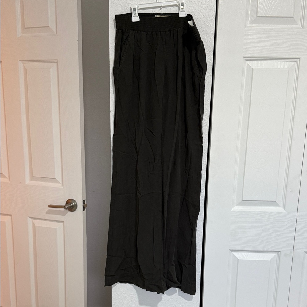Current/Elliott Charcoal Textured Pants
